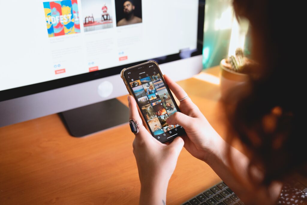 Content creator researching side hustles for UGC creators.
