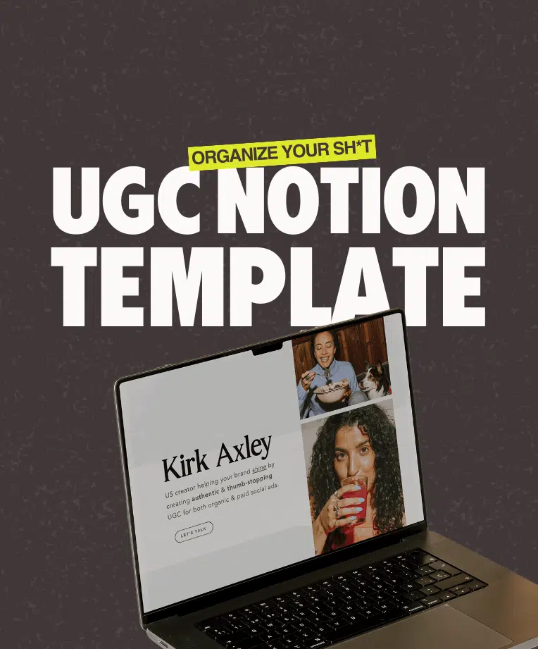 UGC Club Notion Template for UGC creators