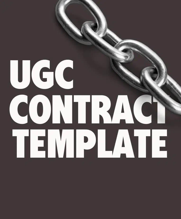 UGC contract template